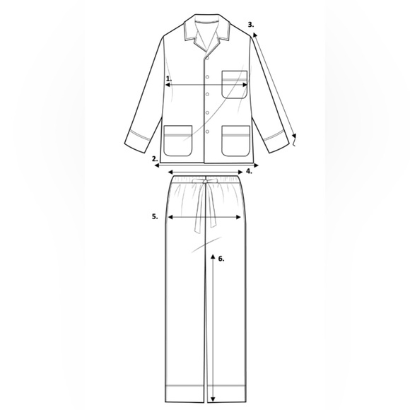 Olivia von Halle Lavender Yves Silk Pajamas Pyjamas Set New with Tags L - Picture 13 of 14